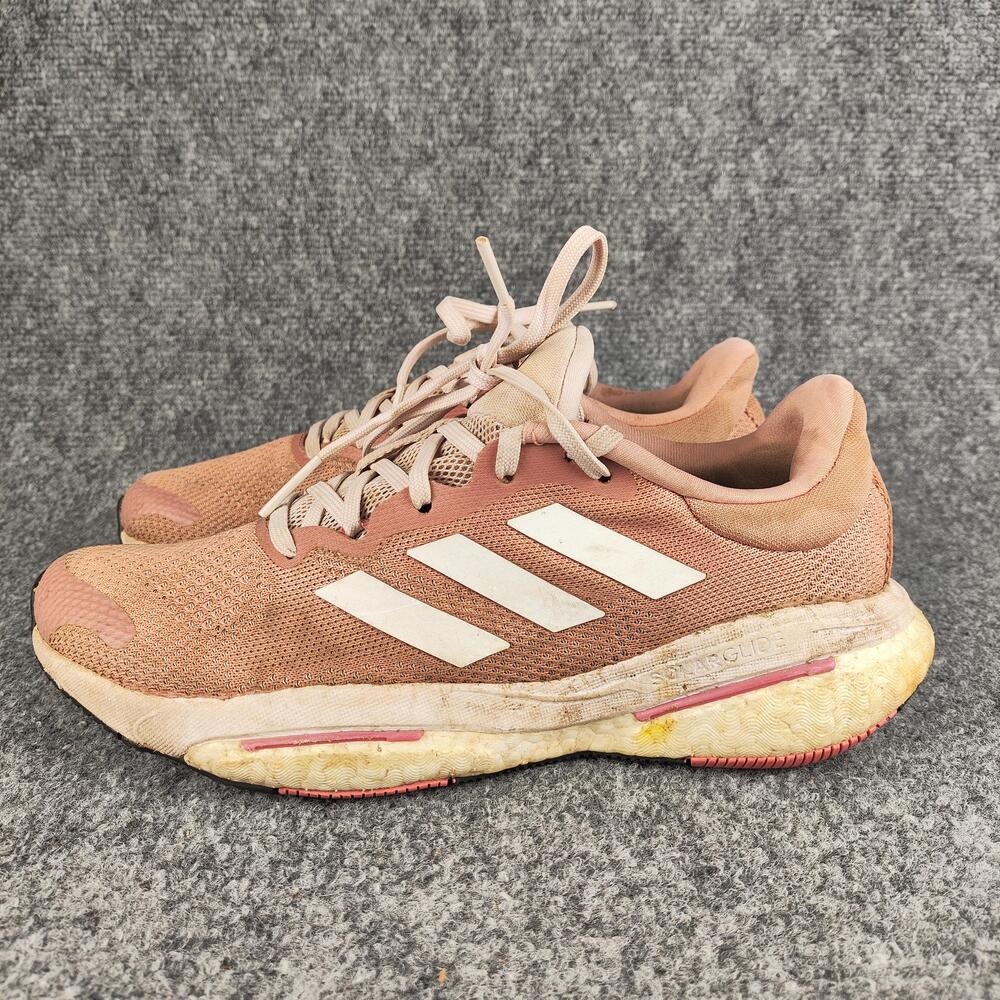 Adidas Solar Glide Shoes Womens Size 7.5 Pink Mesh Running Sneakers GY8708